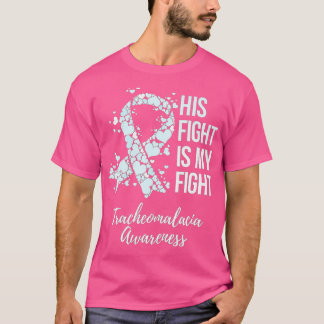 T-shirt Son combat est mon combat Tracheomalacia sensibili