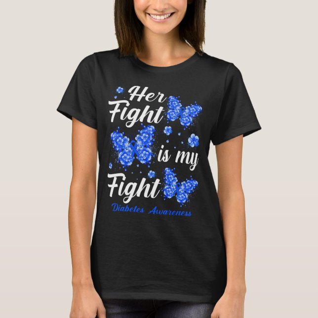 T-shirt Son Combat Est Mon Combattre Le Papillon De Sensib (Devant)