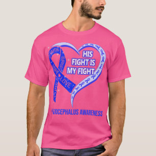 T-shirt Son Combat Est Mon Combattre Ribbon Heart Hydrocép