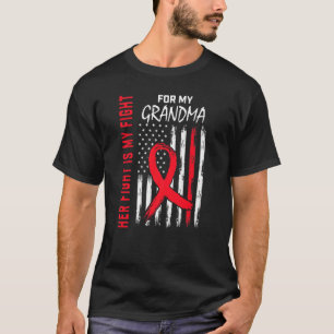 T-shirt Son combat est mon Grand-mère de combat Défenseur
