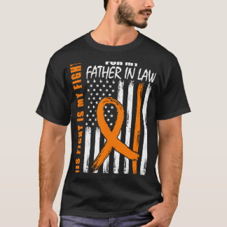 T-shirt Son Combat Est Mon Père De Combat En Leucémie De D