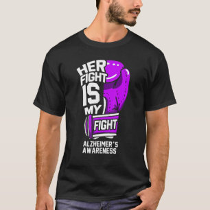 T-shirt Son combat est mon soutien de combat et la propaga
