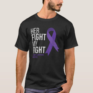T-shirt Son combat est My Fight Hodgkin's Lymphoma Cancer