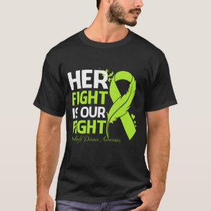 T-shirt Son combat est notre combat contre la maladie de S