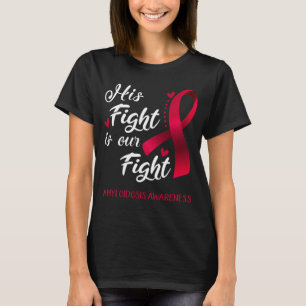 T-shirt Son combat est notre combat contre la sensibilisat