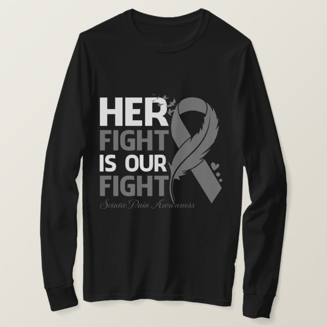 T-shirt Son combat est notre combat de connaissance de la  (Design devant)