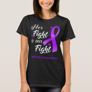 T-shirt Son combat est notre lutte contre la fibromyalgie
