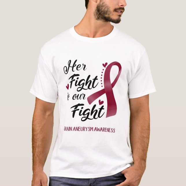 T-shirt Son combat est notre lutte contre la sensibilisati (Devant)