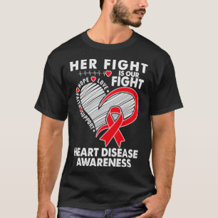 T-shirt Son combat est notre lutte contre les maladies car