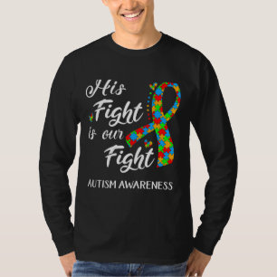 T-shirt Son Combat Est Notre Sensibilisation sur l'autisme