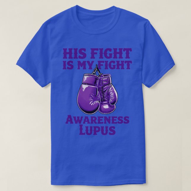 T-shirt Son combat Mon combat Lupus Awerty 1 (Design devant)