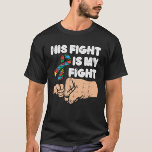 T-shirt Son combat mon premier coup de Sensibilisation sur