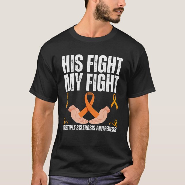 T-shirt Son combat My Fight Multiple Sclerosis MS Warrior (Devant)