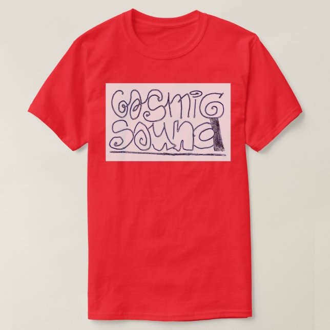 T-shirt son cosmique manuscrit (Design devant)