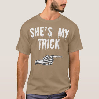 T-shirt Son Costume d'Halloween jumelé Femmes Drôle Cou