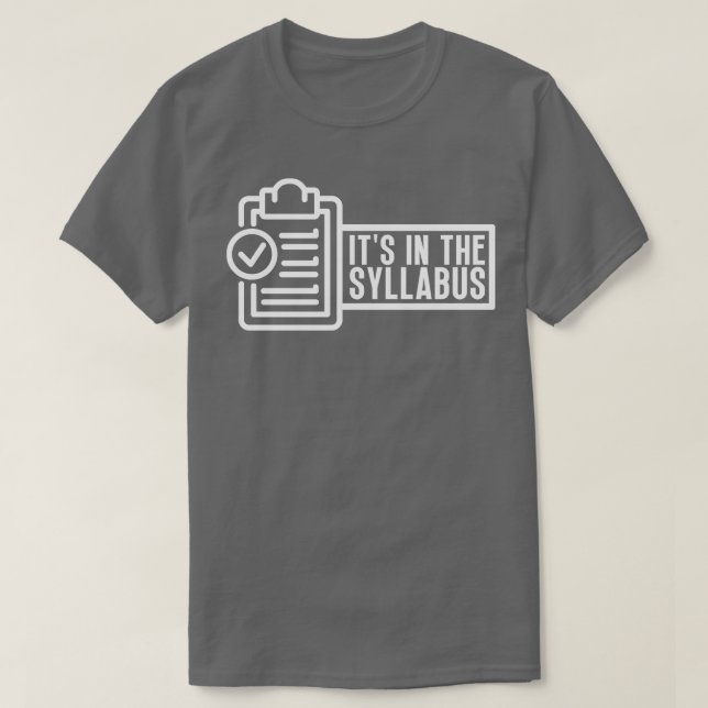T-shirt Son Dans Le Syllabus 14 (Design devant)