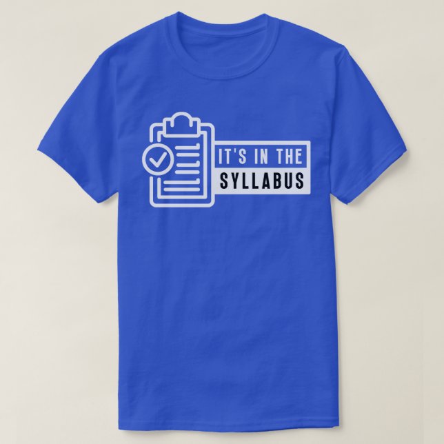 T-shirt Son Dans Le Syllabus 7 (Design devant)