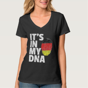 T-shirt Son Dans Mon Adn Allemagne Allemand Flag Pride Nat