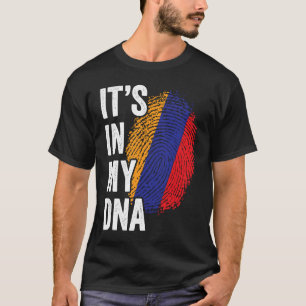 T-shirt SON DANS MON ADN Arménie Drapeau Fierté des racine