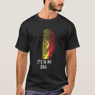 T-shirt Son Dans Mon Adn Belgique Drapeau La Fierté Des Ra