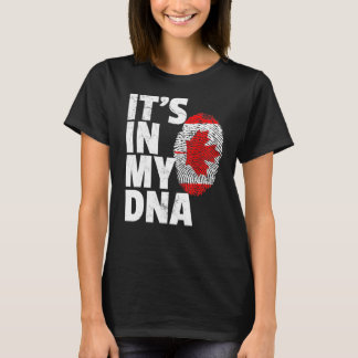 T-shirt Son Dans Mon Adn Canadien Canada Fierté Drapeau Na