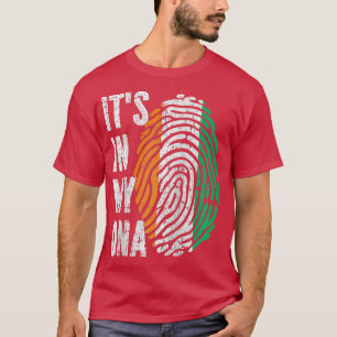 T-shirt SON DANS MON ADN Côte d'Ivoire Drapeau Base Raglan