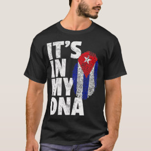 T-shirt SON DANS MON ADN Cuba Drapeau Cubain Pride Hommes