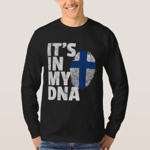 T-shirt Son Dans Mon Adn Finlande Flag Pride Pays National