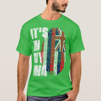 T-shirt SON DANS MON ADN Hawaii Drapeau Hawaiian Hawaiian