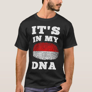 T-shirt Son Dans Mon ADN Indonésie Drapeau Indonésie Indon