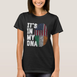 T-shirt Son Dans Mon ADN Irlandais Drapeau Irlandais Fière