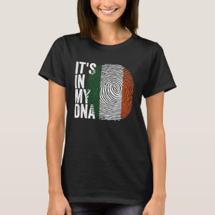 T-shirt Son Dans Mon ADN Irlandais Rétro Vintage Celtic Ir