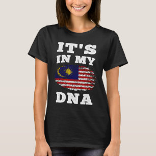 T-shirt Son Dans Mon ADN Malaisie Drapeau Malaysien