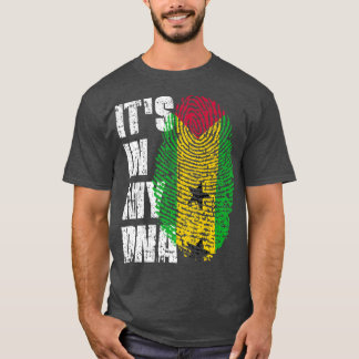 T-shirt SON DANS MON ADN Sao Tome et Principe Drapeau Sao