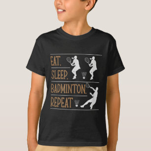 T-shirt Son Dans Mon Volant de badminton Adn Racket Badmin