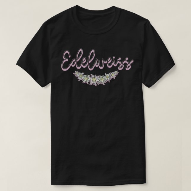 T-shirt Son de la musique Sticker Edelweiss (Design devant)