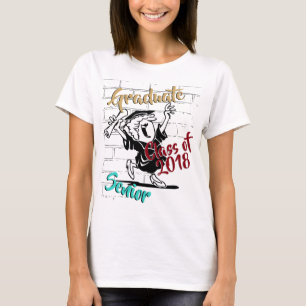 T-shirt Son diplôme de troisième cycle - (Ajouter une an
