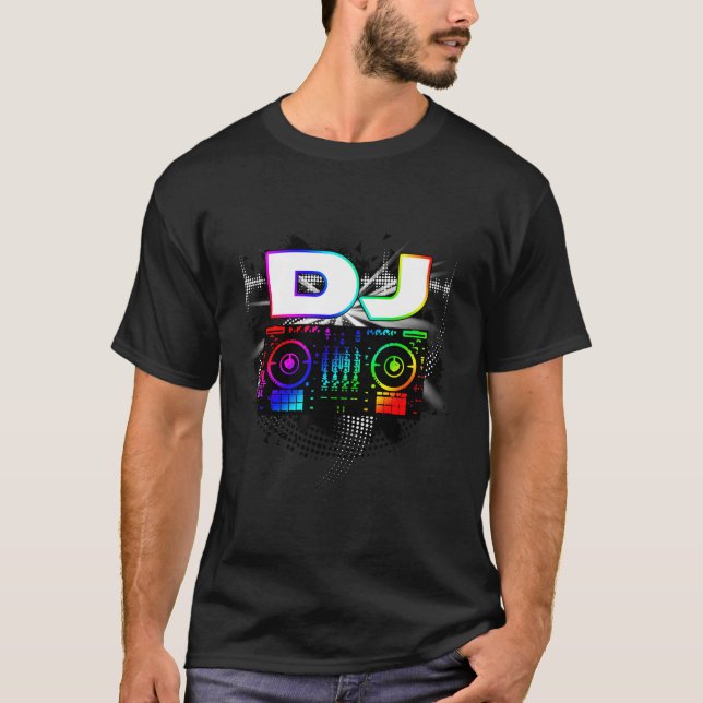 T-shirt Son Dj Music Player (Devant)