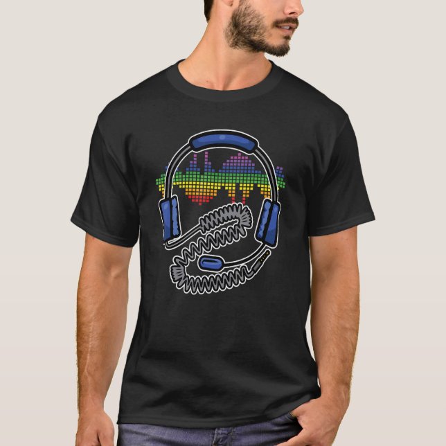 T-shirt Son Engineer Audio Wave Audio Engineer Musique (Devant)