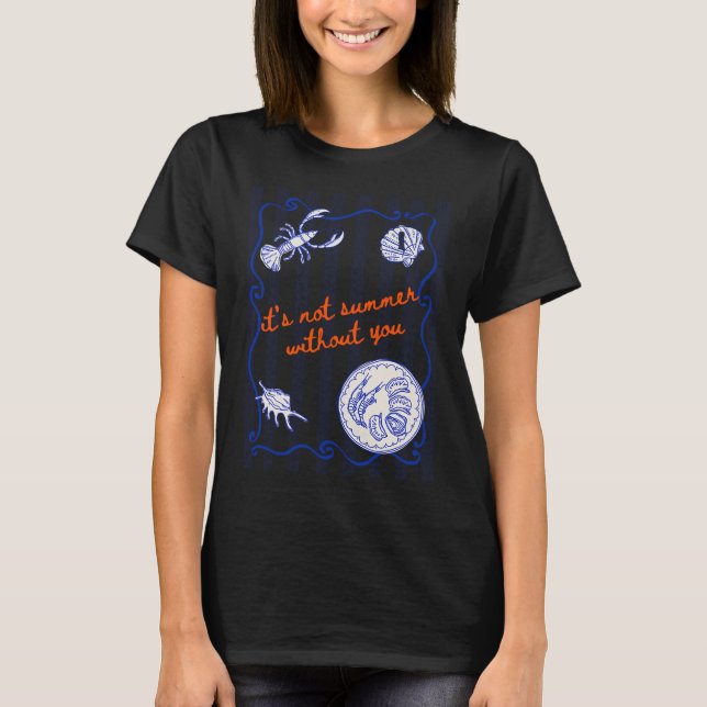T-shirt son été n'est pas sans toi côtier (Devant)