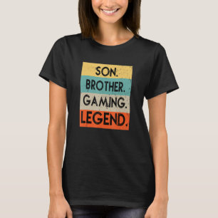 T-shirt Son Frère Jeu Légende Gamer Pour Les Garçons Ados