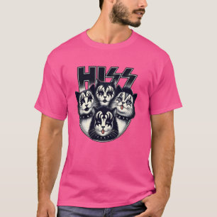 T-shirt Son Funny Chats Kittens Rock Rockin