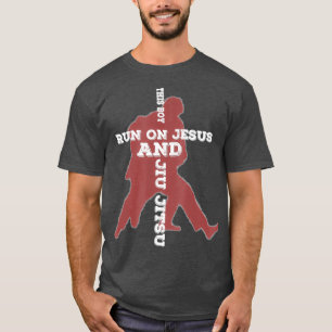 T-shirt Son Garçon Coule Sur Jésus Et Le BJJ Brésilien Jiu