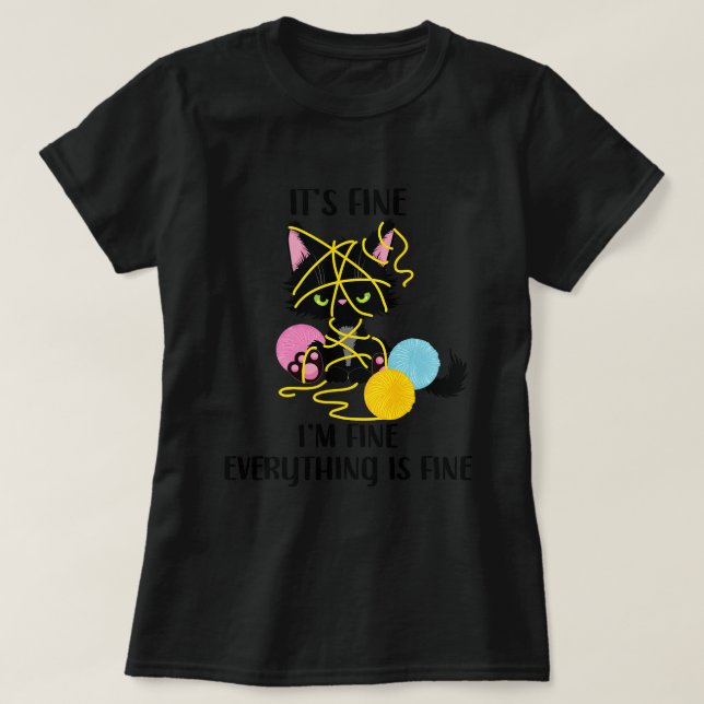 T-shirt Son Im Fin Tout Est Beau Noir Noir Beau (Design devant)