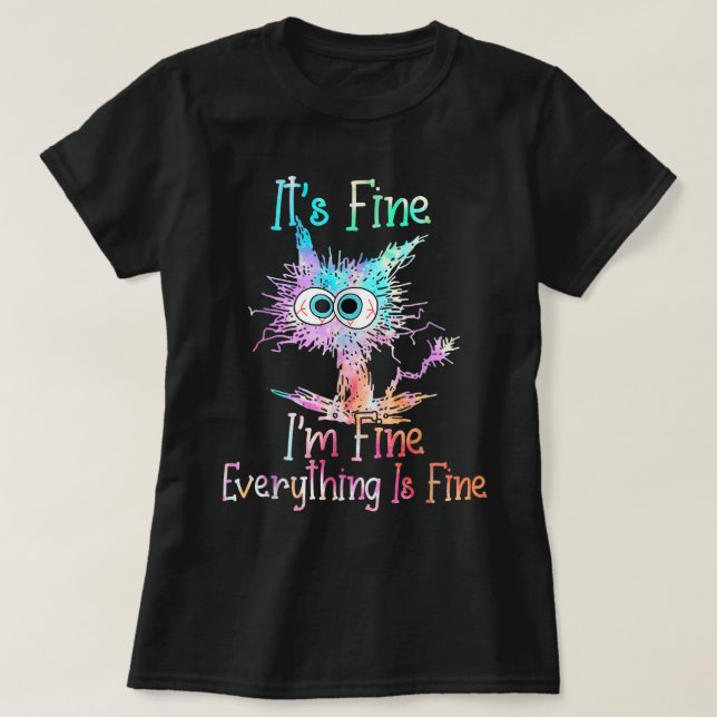 T-shirt Son Im Fin Tout Est Fin Chemise Tie Dye  (Design devant)
