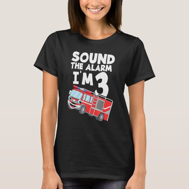 T-shirt Son L'alarme J'ai 3 ans (Devant)
