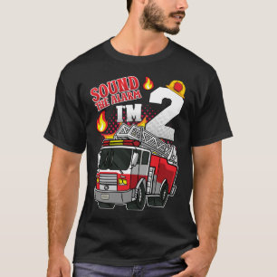 T-shirt Son L'alarme Je suis 2 pompiers Hommes