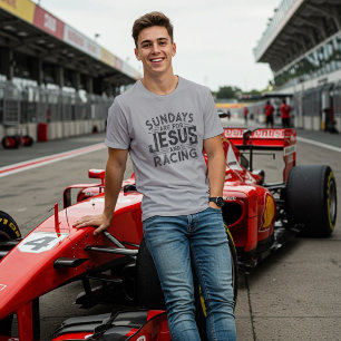 T-shirt Son « Les dimanches sont pour Jésus et la course »