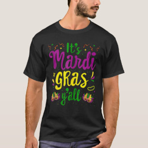 T-shirt Son Mardi Gras Yall Festival Fête Masque Me