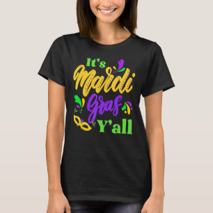 T-shirt Son Mardi Gras Yall Funny Mardi Gras Party Mask Ou